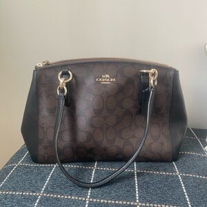 Coach Dark Brown Signature Purse